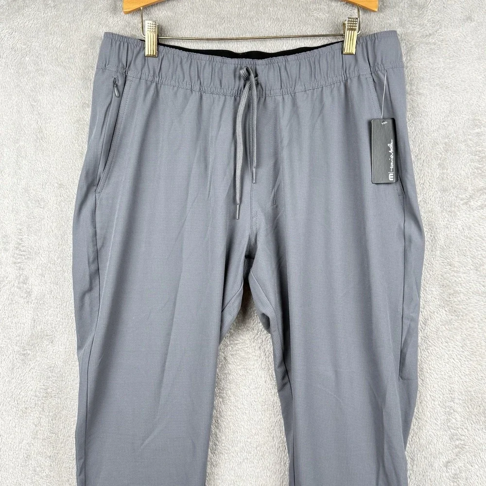 Travis Mathew Travel Pant 2.0 Mens L Gray Performance Stretch Golf NWT